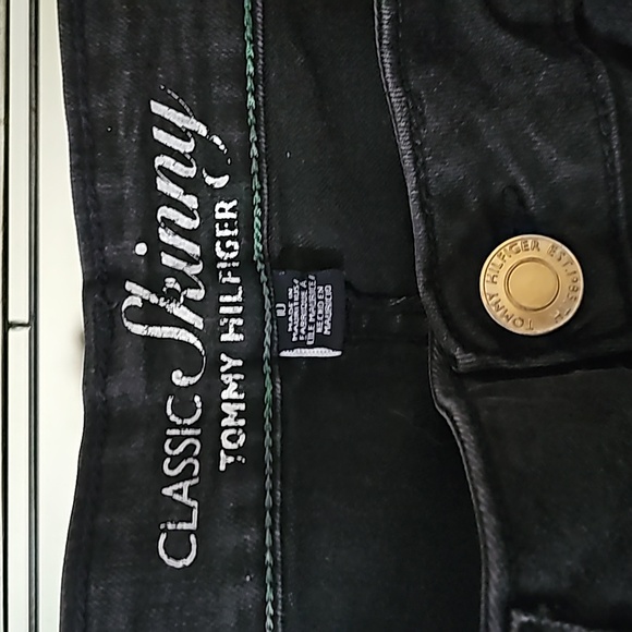 Tommy Hilfiger Classic Skinny Jean Black - GU - Picture 1 of 5